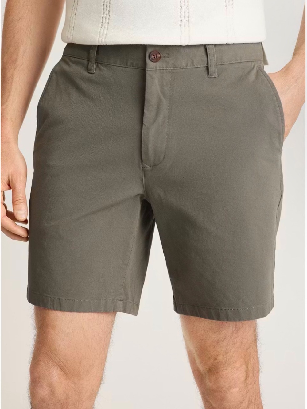 Bonobos Mens Athletic Fit Chino Shorts Size 38 Green 4-Way Stretch 7” NWOT